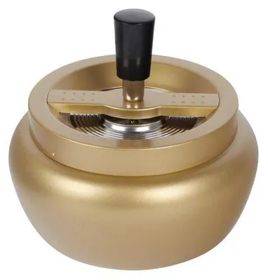 Obrázok produktu pre Zlatý automatický rotačný popolník 13 cm