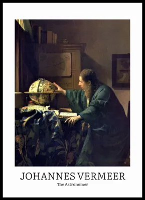 Immagine prodotto di Poster 50x70 cm design The Astronomer, Vermeer Vintage do Salonu