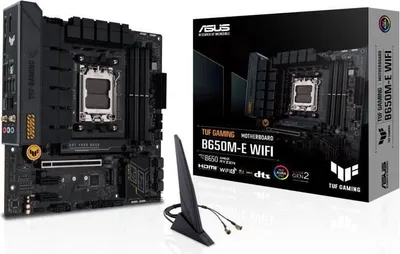 Obrázok produktu pre Základná doska, ASUS TUF GAMING B650M-E WIFI, AMD B650, pätica AM5, Micro ATX, DDR5, Wi-Fi 6
