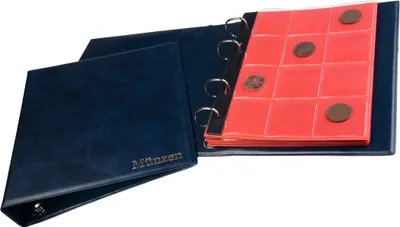 Produktbild von MC.Sammler Münzenalbum Münzalbum Album für 120 Stück 10 Euro Münzen (blau)