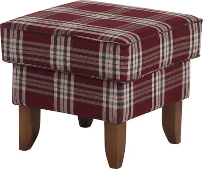 Produktbild von Max Winzer Hocker Verita - Flachgewebe rot - Maße: 55 x 55 x 49 cm