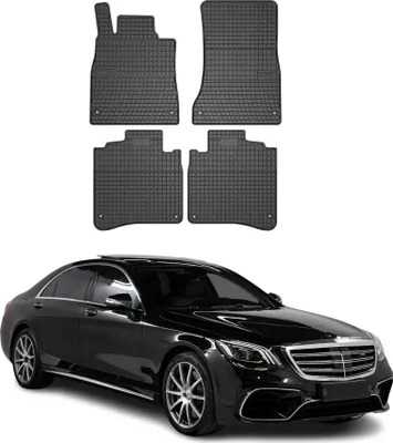 Immagine prodotto di 2013-2020 Mercedes Classe S W222 Tappetini in gomma nera 4 pezzi