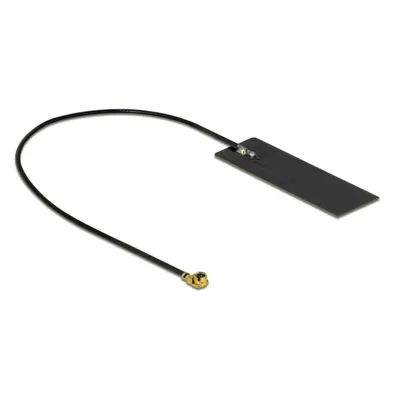 Produktbild von DeLOCK 12608, 4 dBi, 2.4 - 2.5/5.15 - 5.875 GHz, 2 / 4 dBi, 50 Ohm, MHF, Schwarz