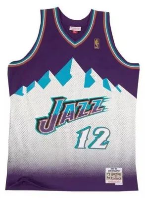 Image de Maillot NBA John Stockton Utah Jazz 1996-97 Mitchell & ness Hardwood Classic swi