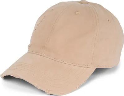 Produktbild von styleBREAKER Uni Baseball Cap Destroyed Look mit Rissen, 6 Panel Cap Einfarbig, Basecap Schnalle verstellbar 04023092