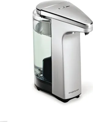 Produktbild von simplehuman Sensorspender mit Seifenprobe, gebürsteter nickel - 237ml - 4,7x4,7x41,5 cm; ST1023