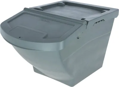 Obrázek produktu pro Krmítko Kerbl, 40 l, stohovatelné, plast vhodný pro potraviny, uzamykatelné víko