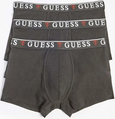 Produktbild von Guess Herren 3er Pack Baumwolle Boxershorts Schwarz – KLEIN / Schwarz