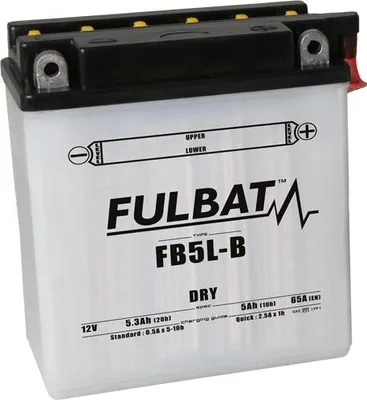 Immagine prodotto di Batteria FULBAT FUL DRY - FB5L-B / YB5L-B (a secco, di servizio, acido incluso)