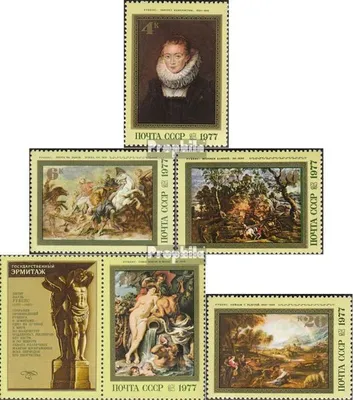 Produktbild von Briefmarken Sowjetunion 1977 Mi 4607-4611 (kompl.Ausg.) gestempelt 400. Geburtstag Rubens