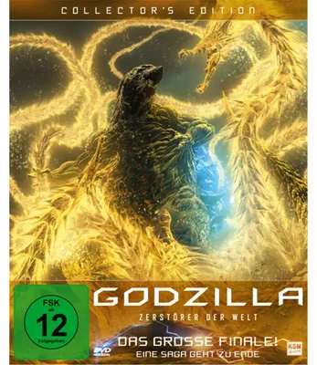 Produktbild von PLAION Godzilla: Zerstörer der Welt - Collector's Edition, Zeichentrickfilm/Cartoon, DVD, Deutsch, Japanisch, 86 min, Gojira: hoshi wo kû mono, Deutsch