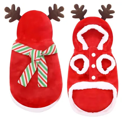 Produktbild von Hundekostüm Weihnachtsmann Rot Warm Baumwolle/Polyester für Kleine Hunde & Katzen