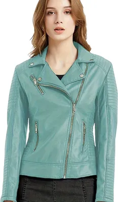 Productafbeelding van Currero Leren Jas Dames Militair Blauw L