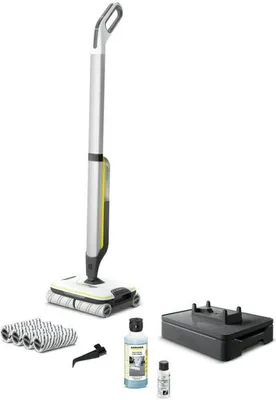 Zdjęcie produktu dla Kärcher FLOOR CLEANER FC 7 CORDLESS PREMIUM, Elektryczna miotła, Bez worka, Srebrny, Żółty, 400 l, 200 l, Mokry