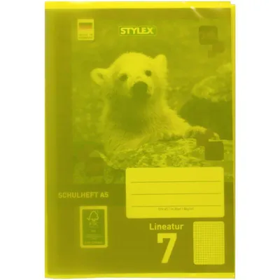 Produktbild von Stylex 40564 Heftumschlag, DIN A5, gelb, transparent