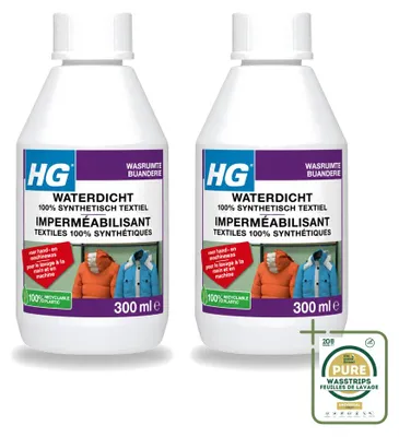 Produktbild von 2 x HG Imprägniermittel für 100% synthetische Textilien - 300 ml - Vorratspackung - 2 Stücke