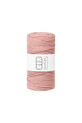 Obrázok produktu pre Perlovoružová bavlnená pletená šnúrka 3 mm 100 m OUTLET