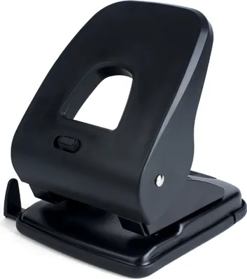 Produktbild von PAVO Robust Profi Bürolocher mit Anschlagschiene für 40 Blatt, schwarz