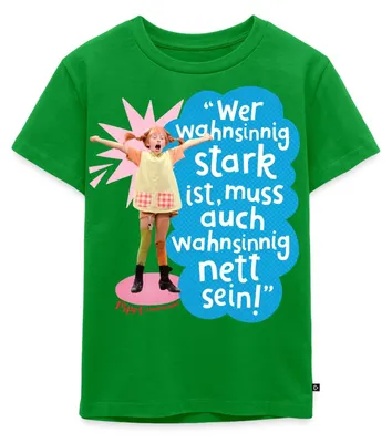 Produktbild von Spreadshirt Pippi Langstrumpf Mit Spruch Kinder Premium T-Shirt, 98/104 (2 Jahre), Grün