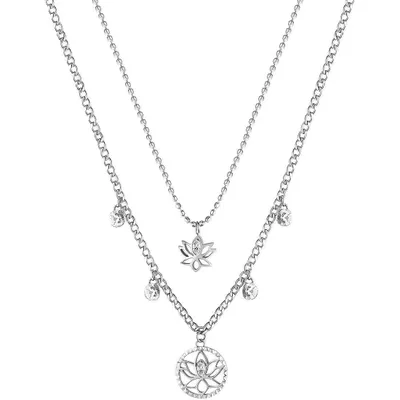 Produktbild von Charming Steel Necklace Lotus Flower Chakra BHKN064