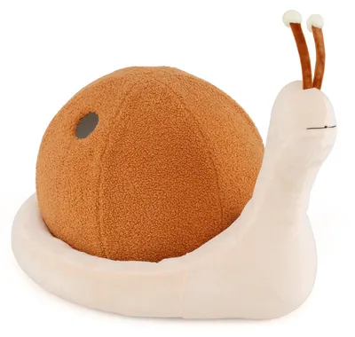 Produktbild von 2-in-1 Katzenbett in Schneckenform mit waschbarem Kissen