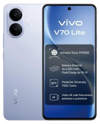 Produktbild von Vivo V70 Lite 5G 6GB/128GB Blau (Titanium Blue) Dual-SIM