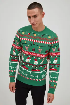 Produktbild von 11 Project PRRuben Herren Strickpullover Weihnachtspullover