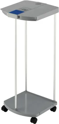 Obrázok produktu pre Hailo ProfiLine MSS XXXL, Smetný kôš, Šedá, Vnútorný, Hliník, Kov, Plast, 120 L, 4 koleso/kolesá