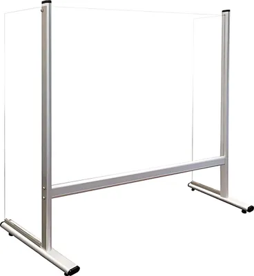 Obrázek produktu pro Ochranná zástěna na pult 80x65cm z akrylového skla s bočnicemi