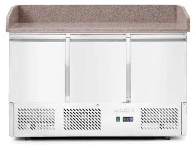 Produktbild von HENDI Pizza saladette dreitürig 1400x700x1445 mm 230V 300+170W