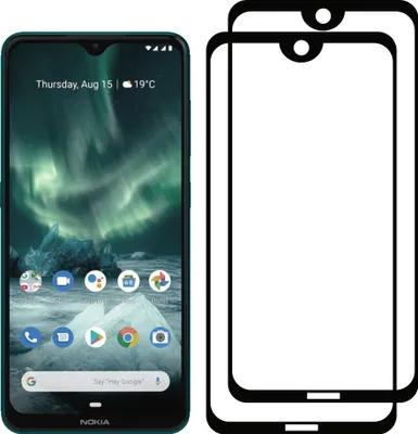 Produktbild von Smartphonica 2 Stück Displayschutzfolie passend für Nokia 7.2 - Full Cover Tempered Glass - Gehärtetes Glas passend für Nokia 7.2