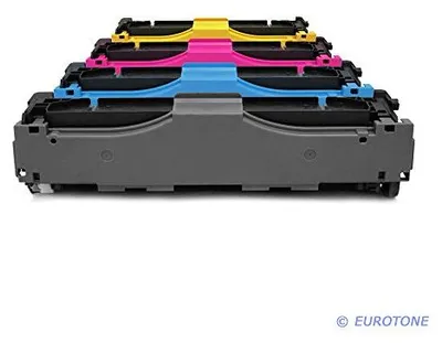 Produktbild von Eurotone 4x Tonerkartusche kompatibel mit HP CF410X + M377DW XXL 4er Set