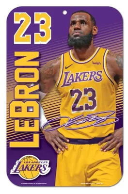 Image de Plaque de joueur NBA de LeBron James (Lakers)