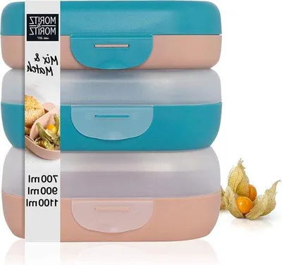 Produktbild von Kinderbento box mit Farbige Tassen - Mix und Match Lunchbox - Bento box für Kinder