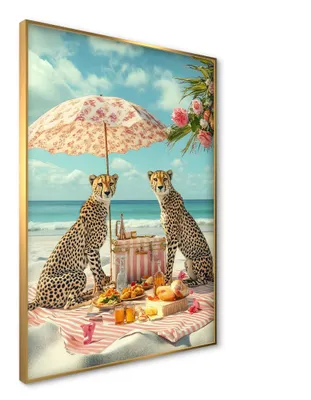 Produktbild von STYLER ARTBOX PICNIC Wandbild 50x70 cm gerahmt modernes Landschaftsmotiv Natur Wanddeko Wohnzimmer Schlafzimmer