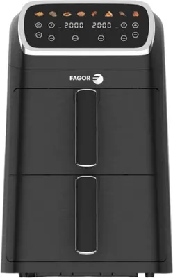 Immagine prodotto di Friggitrice ad aria nera 2x4l 2600w Fagor FG7503