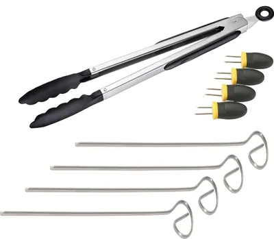 Productafbeelding van Westmark Grillset, 9-delig. Inclusief: grilltang, maiskolvenhouder, spiesen, tang en grillaccessoires