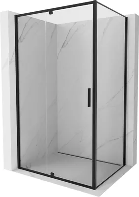 Immagine prodotto di Mexen Exo cabina doccia con apertura a battente 110 x 100 cm, trasparente, nera - 819-110-100-70-00