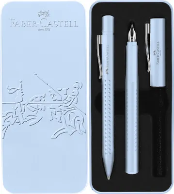 Image de FABER-CASTELL Füller M/KS Set Grip 2010 sky blue