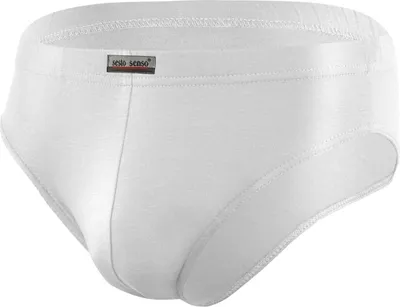 Zdjęcie produktu dla Sesto Senso Men's Briefs Leopard - Wygodna bawełniana bielizna, Sportowy krój, Antyalergiczne, Szybkoschnące, Białe, Dla aktywnych mężczyzn XXL