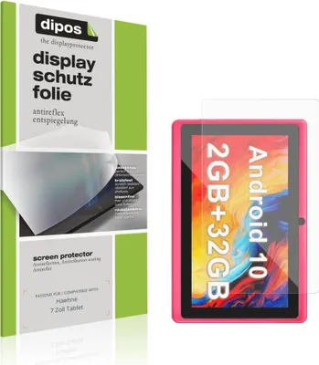 Produktbild von 2x Schutzfolie für Haehne 7 Zoll Tablet matt Displayschutzfolie Folie Display Schutz dipos