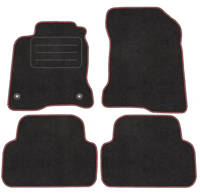 Produktbild von Velour Mats Set für RENAULT MEGANE III (2008 - 2016) 4-teilig - Neue - ROT