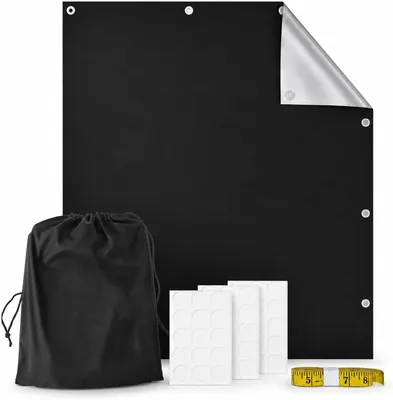 Immagine prodotto di Tende oscuranti senza foratura, 150 x 200 cm, pellicola adesiva per finestre tagliabile, protezione dai raggi UV, adatte per finestre a tetto