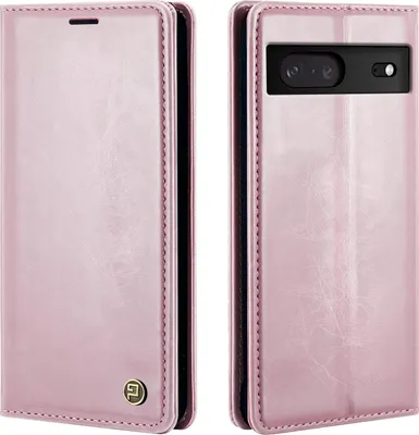 Produktbild von Handyhülle für Google Pixel 7 Kunstleder Flip Cover Hülle RFID Schutz Case Kartenfach Farbe: Rosa