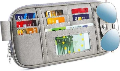Produktbild von Famanu Sonnenblenden Organizer Grau - Dokumentenhalter und Aufbewahrung