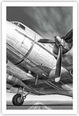 Produktbild von Poster - Poster ohne Rahmen - Flugzeug Retro Flugzeug - 61x91,5 cm - Wand Bild - Wanddeko - Wandbilder - Kunstposter - Wandposter - Bilder - Kunstdruck - Wanddekoration - Wandbild - P2XPA61x91-4952