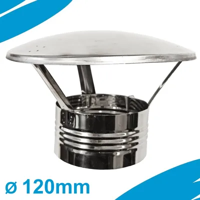 Produktbild von Kamin Schornsteinschutz Edelstahl Lüftungshaube DA fi  Ø120 mm