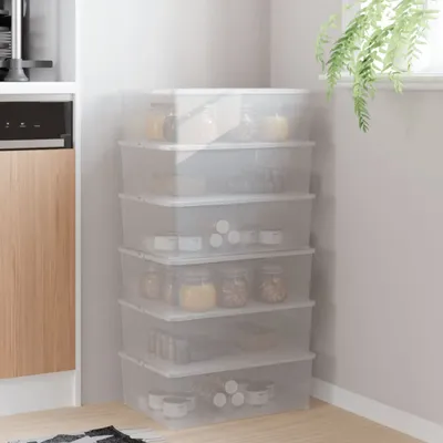 Immagine prodotto di Scatole per mobili 6 pz. Plastica 10 L Impilabile - Scatole per mobili 3189187