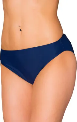 Produktbild von Aquarti Damen Bikini Hose mit mittelhohem Bund, Farbe: Dunkelblau, Größe: 38
