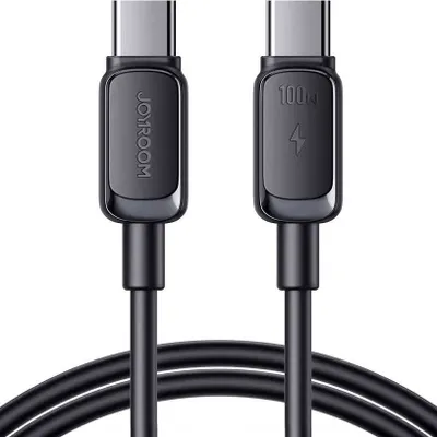 Productafbeelding van Joyroom Multi-Color Series A14 USB-C / USB-C kabel, 100W, 1,2 meter - zwart